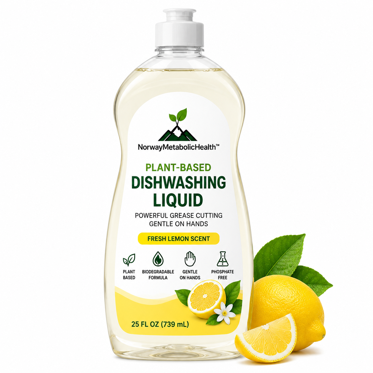 NorwayMetabolicHealth™ Plant-Based Dishwashing Liquid